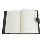 Записная книжка с авторучкой, 15,0 см * 21,5 см, 7БЦ, Alingar, иск. кожа, клапан на кнопке, 80 л., клетка