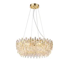 Люстра подвесная NewRgy NWK155-ф600*H230(1200) H GOLD, 8×40 Вт, золотая