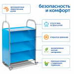 Мобильный стеллаж Сенсориум M с 3 наклонными полками