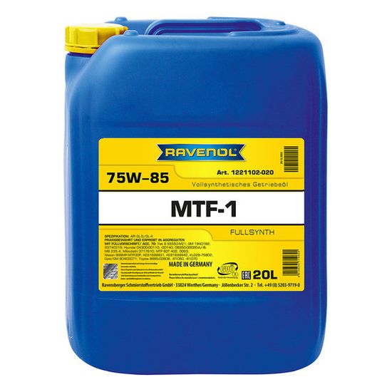 RAVENOL MTF-1 75W-85 масло для МКПП 20 Литров