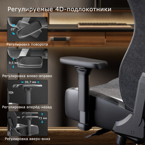 Компьютерное кресло (для геймеров) Eureka Python II, синий (ERK-GC08-BU)