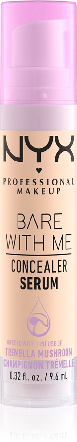 NYX Professional Makeup Bare With Me Concealer Serum - Корректор увлажняющий 2 в 1 оттенок 01 - Fair, 9 ml