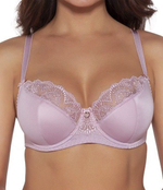 Бюстгальтер Freesia с сшивными чашками plus size и кружевом (Размер: 85I) (Цвет: черный)