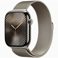 Умные часы Apple Watch Series 10 GPS + Cellular 46 мм Natural Titanium Case with Natural Milanese Loop - S/M