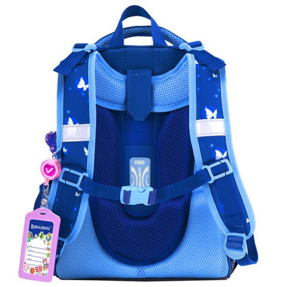 Çanta \ Bag \ Ранец BRAUBERG, 2 отделения, с брелком, СВЕТЯЩИЙСЯ, 38х29х16 см, 270593