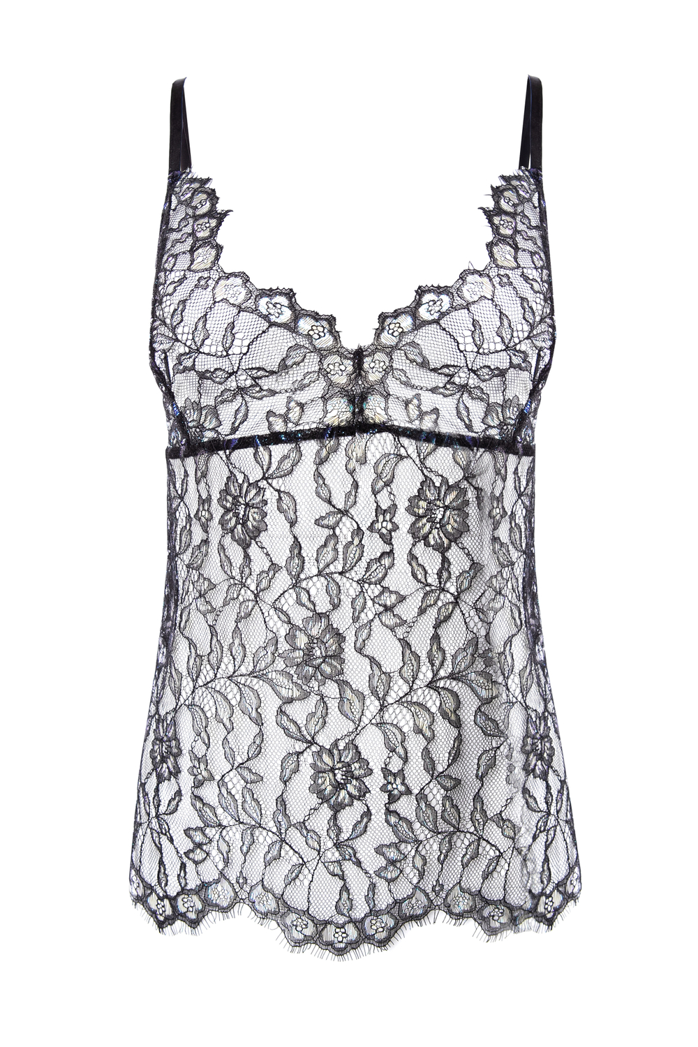 «Soft lace top» Прозрачный топ на бретелях из кружева.