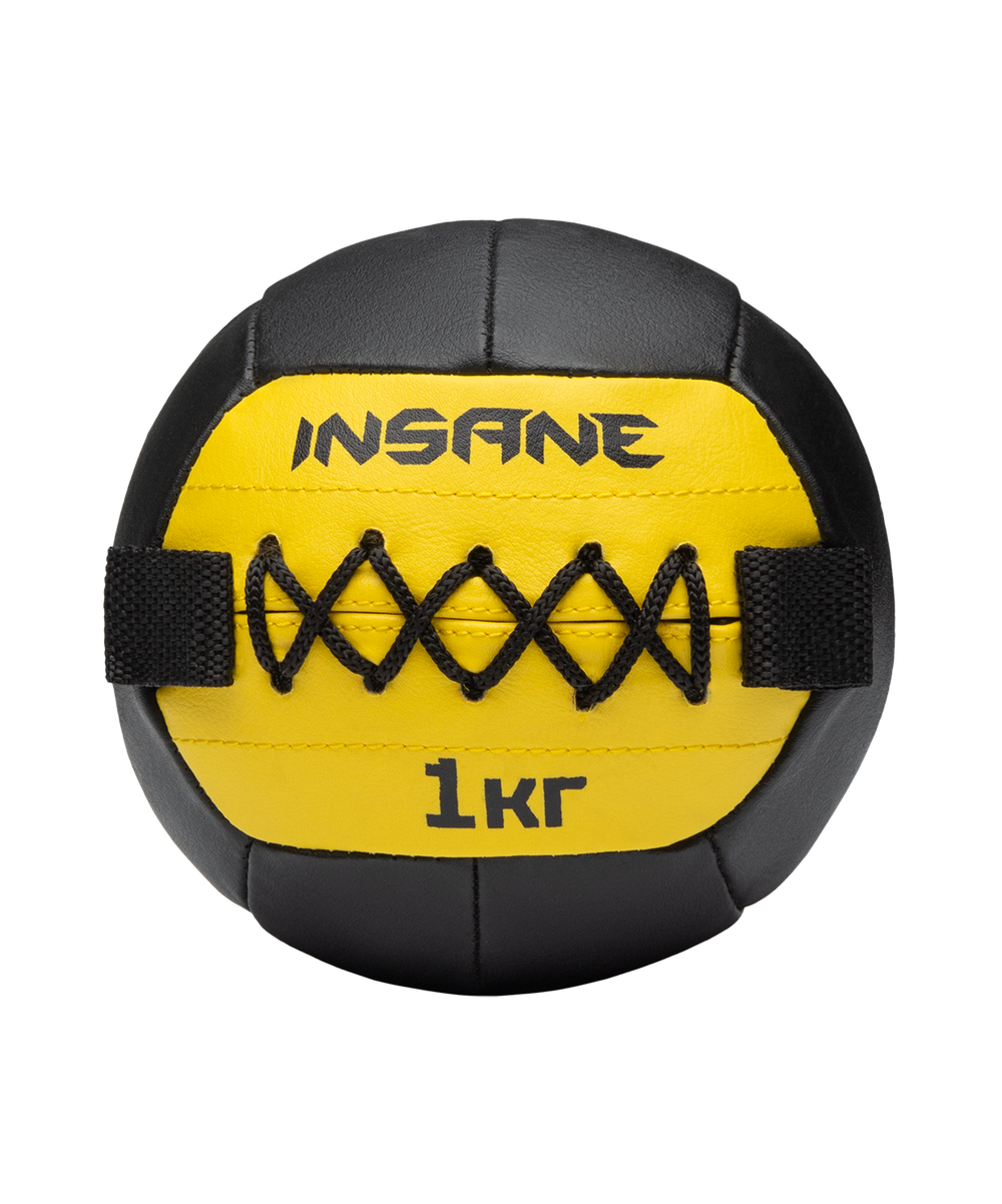 Медбол INSANE IN24-WB200, 1 кг, желтый
