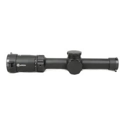 Оптический прицел ARKON Model C 1-10x24 MC9-2DMRAD - вид сбоку слева с логотипом