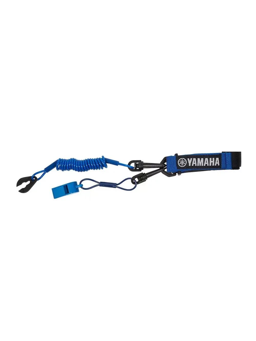Стоп шнур Yamaha с неопрен. браслетом синий