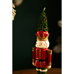 Свеча декоративная 25.5см Tkano New Year Essential Nutcracker