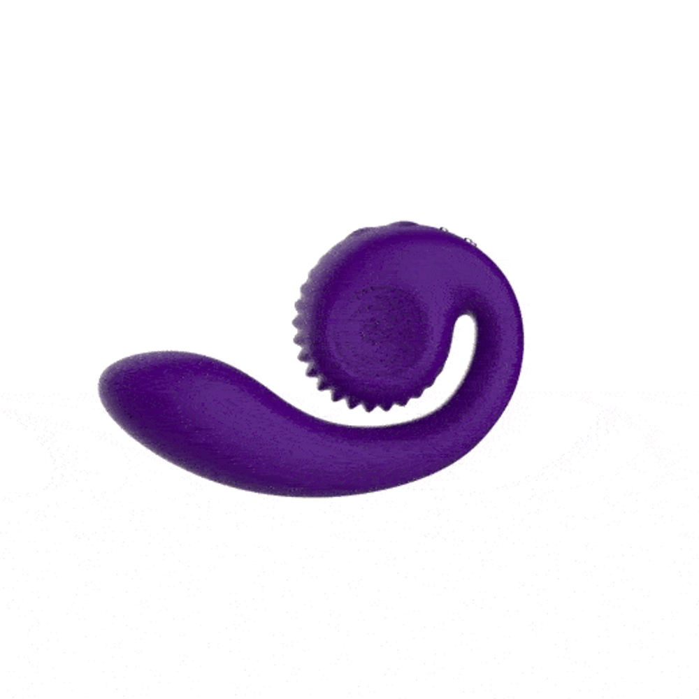 Фиолетовый вибромассажёр SVibe Gizi Snail Purple VG-P