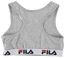 Топ для девочки теннисный Fila Girl Bra 1P - gray