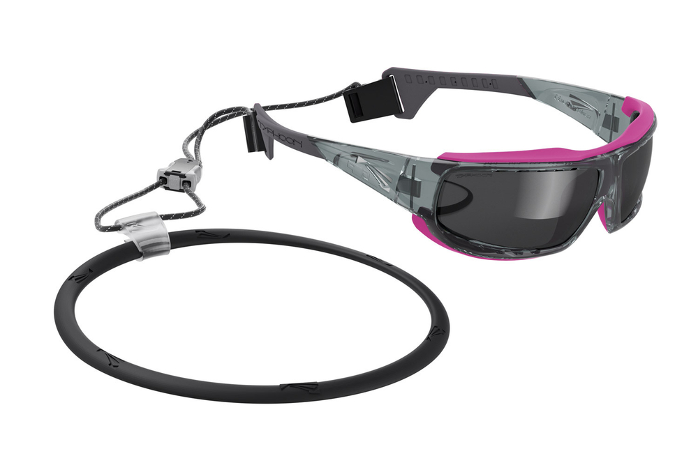 Спортивные очки LiP Typhoon / Gloss Trans. Grey / Pink / Zeiss/ PA Polarized / Tri-Pel Methane Smoke