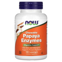 NOW Foods, Papaya Enzymes, 180 Chewable Lozenges | Papayya fermentlari, chaynaladigan pastilkalar, 180 dona