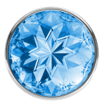 Анальная пробка 7см Lola Games Diamond Light blue Sparkle Small 4009-04Lola