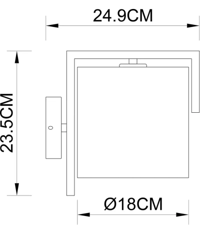 Бра Arte Lamp APEROL A5031AP-1PB, 1хE27