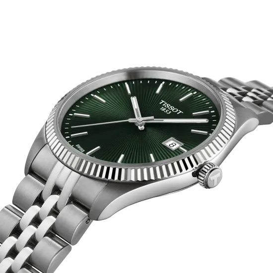Tissot T156.410.11.091.00 мужские часы Tissot Ballade Quartz 40 mm close up