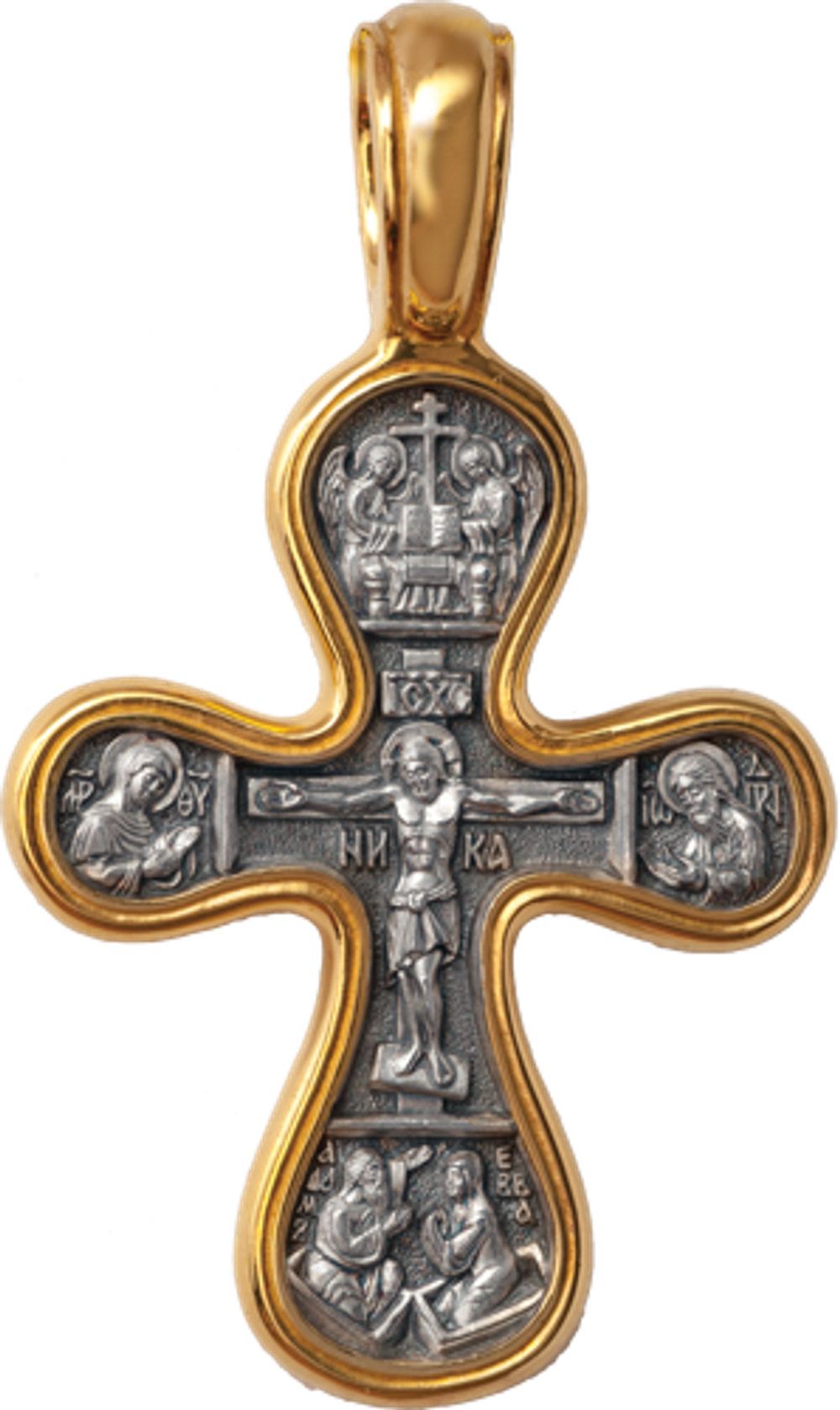 Крест «РАСПЯТИЕ. БОЖИЯ МАТЕРЬ ОРАНТА» КС042