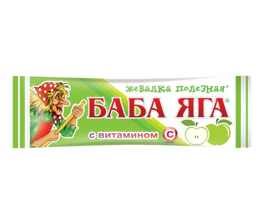 Жев.конфета Баба Яга Яблоко 11г