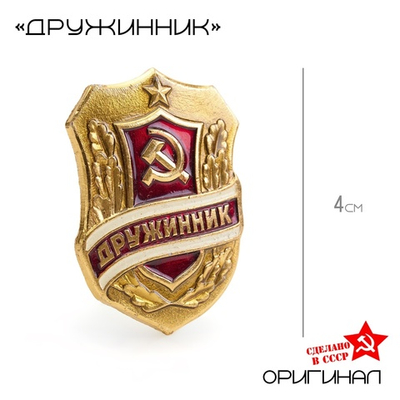 Значок "Дружинник"