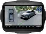 Магнитола для Jeep Renegade 2014-2021 - Teyes CC3-2K-360 на Android 10, Быстрая, 2K QLED, CarPlay, 4G SIM-слот, 4 камеры в комплекте
