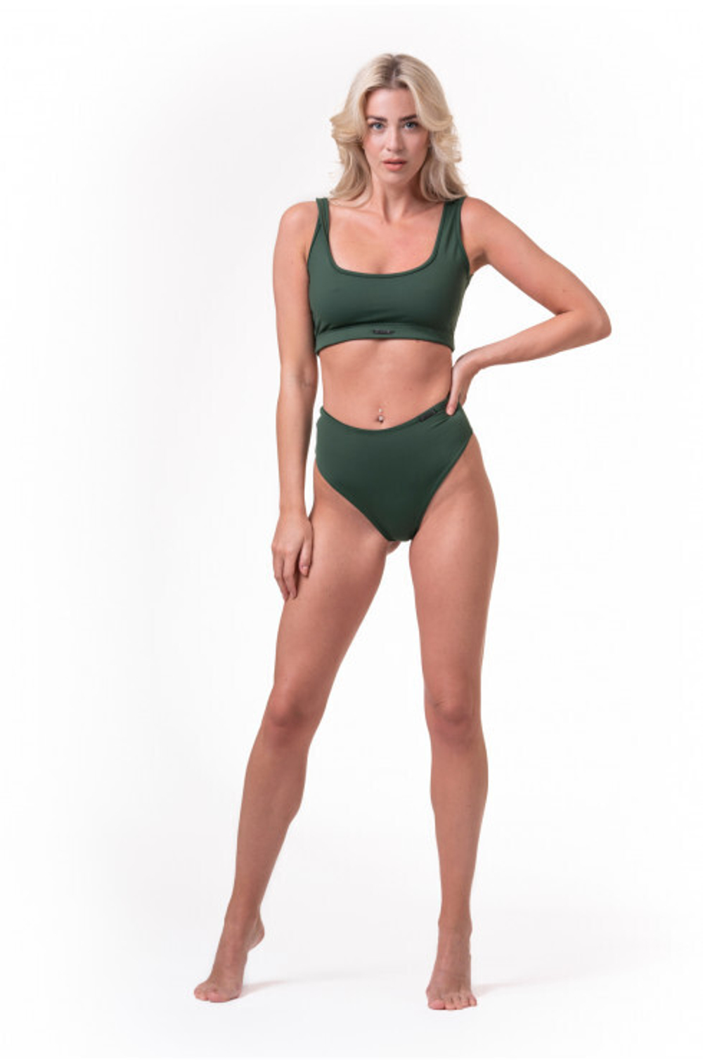 Верх MIAMI SPORTY BIKINI - BRALETTE 554 Зеленый