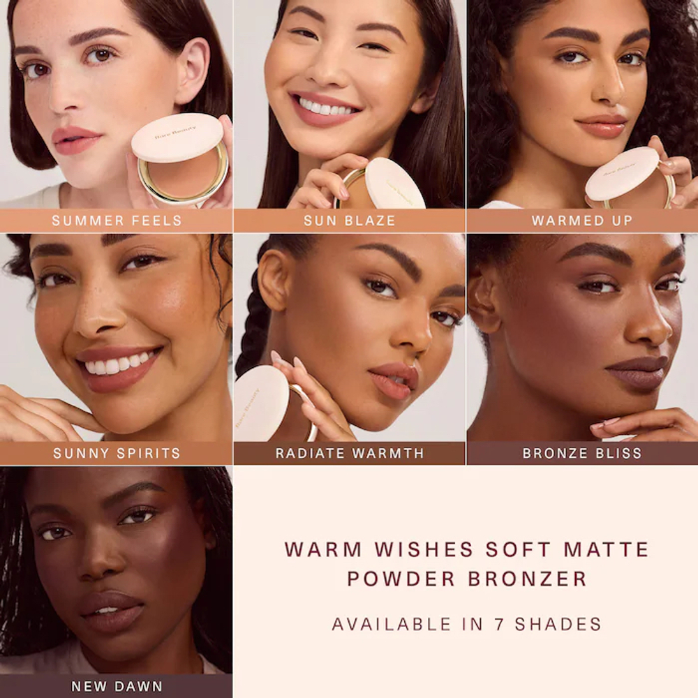 Rare Beauty Warm Wishes Soft Matte Powder Bronzer - Sun Blaze