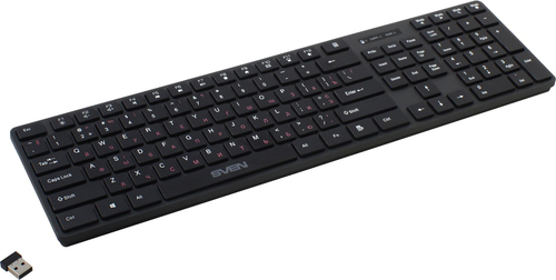 Клавиатура SVEN Wireless KB-E5300W Graphite  <USB> 109КЛ,  беспроводная