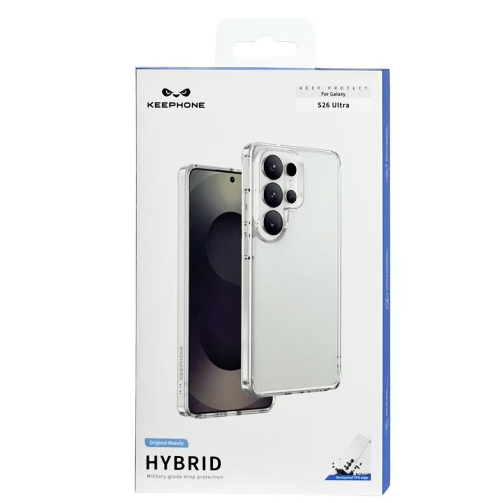 Накладка для Samsung Galaxy S26 Ultra Keephone Hybrid прозрачный
