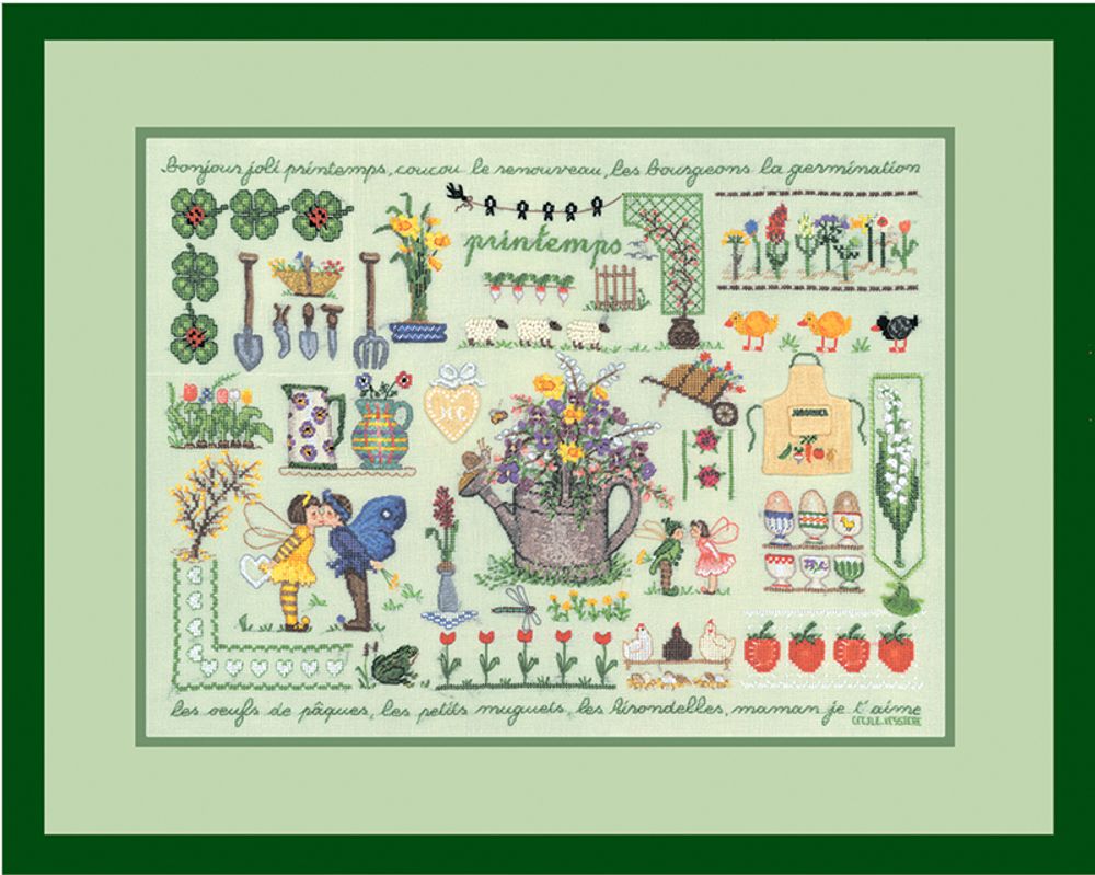 Набор для вышивания нитками Le Bonheur des Dames, Printemps (Весна), 30х40 см Набор для вышивания нитками Le Bonheur des Dames, Printemps (Весна), 30х40 см