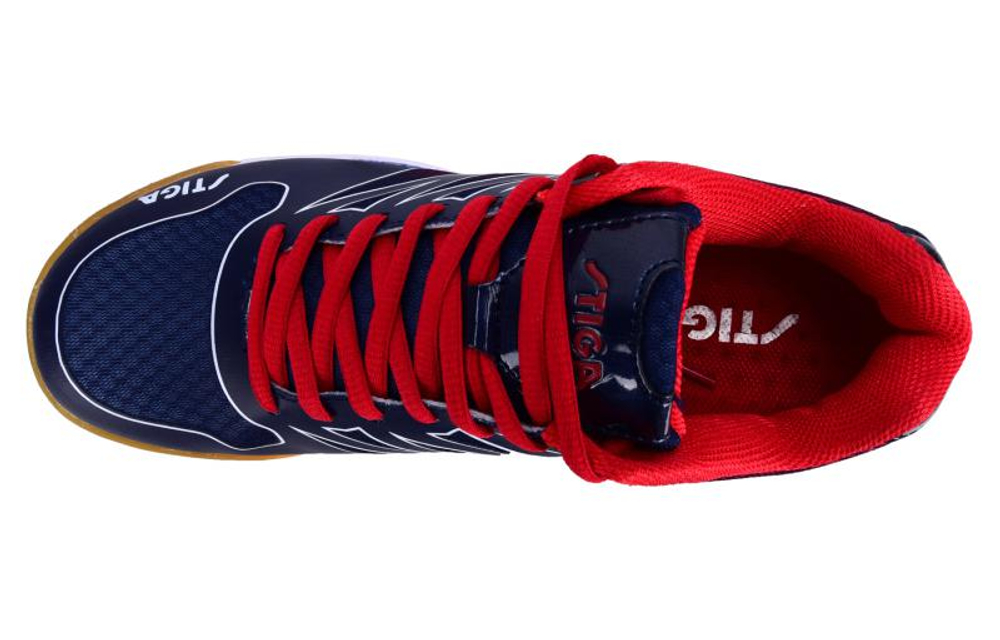 Stiga Slip Resistant Abrasion Resistant Low top Table Tennis Shoes Unisex Blue Red