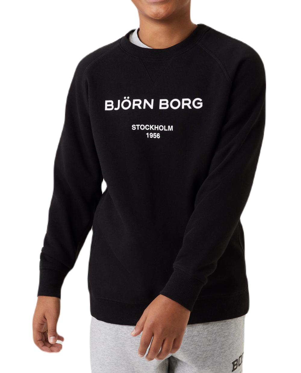 Кофта для мальчика теннисная Björn Borg Borg Crew - black beauty