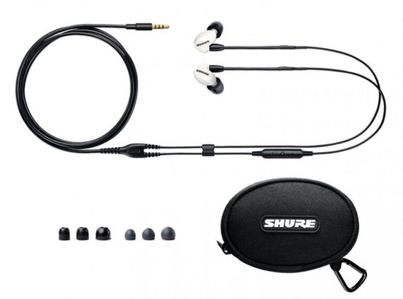 SHURE SE215m+SPE наушники внутриканальные с гарнитурой