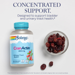 Solaray, CranActin®, средство для здоровья мочевыводящих путей, 180 растительных капсул