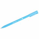 Ручка шариковая BRAUBERG TRIOS BLUE, 1шт, СИНЯЯ, трехгранная, корпус голубой, игольчатый узел 0,7 мм, линия 0,5 мм, 144158