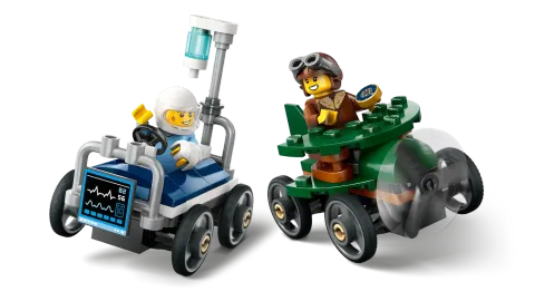 Конструктор LEGO City 60459 Самолет против Больничная Кровать Гоночный Автомобиль