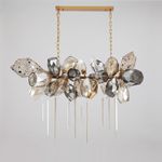 Люстра 8898P/BL gold/smoky