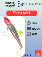 Воблер LITTLE JACK Forma Adict 68mm #03, Тонущий (Sinking)