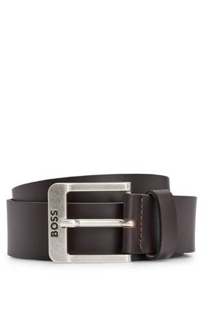 Кожаный ремень Jemio_Sz BOSS BLACK - коричневый(50512795)