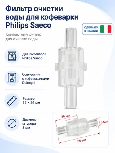 Фильтр-картридж очистки воды кофемашины Philips / Saeco / Brita Intenza (VEN-144650300) VEN-144650300