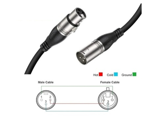Кабель микрофонный, XLRm-XLRf, 5м, Soundking