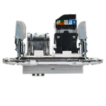 SKANDY Розетка двойная TV+RJ45 кат.5E SK-A14S серебряный IEK