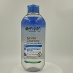 GARNIER Micellar Cleansing Oil Infused Water Двухфазная мицеллярная вода для снятия макияжа с лица, глаз и губ, с экстрактом василька 400 мл (из Финляндии)