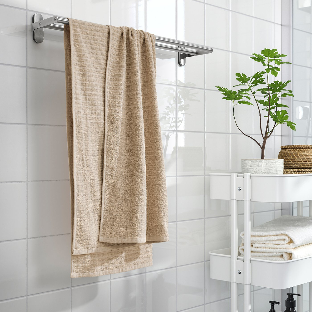 IKEA VÅGSJÖN  (ИКЕА ВОГШЁН)  -  Полотенце банное - светло-бежевый 70х140 см