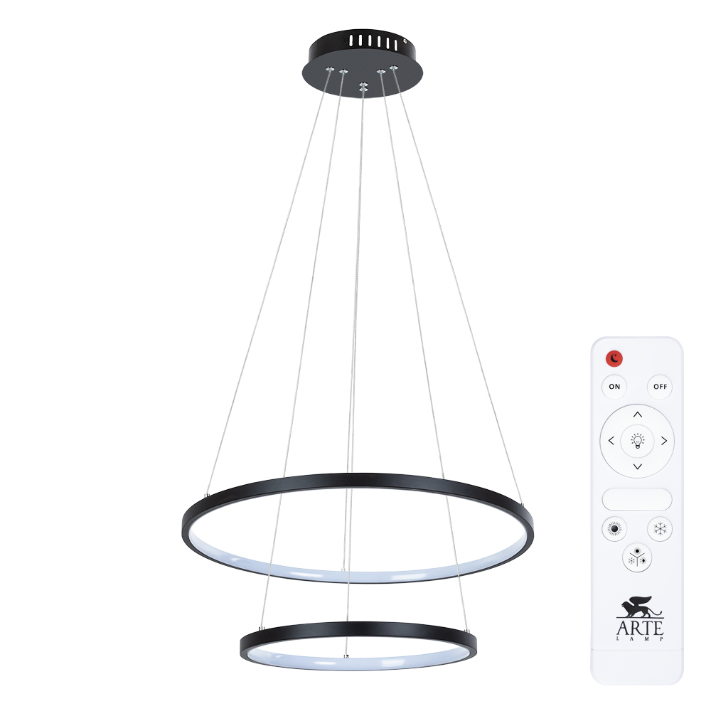 Подвесная светодиодная люстра Arte Lamp FRODO A2197SP-2BK
