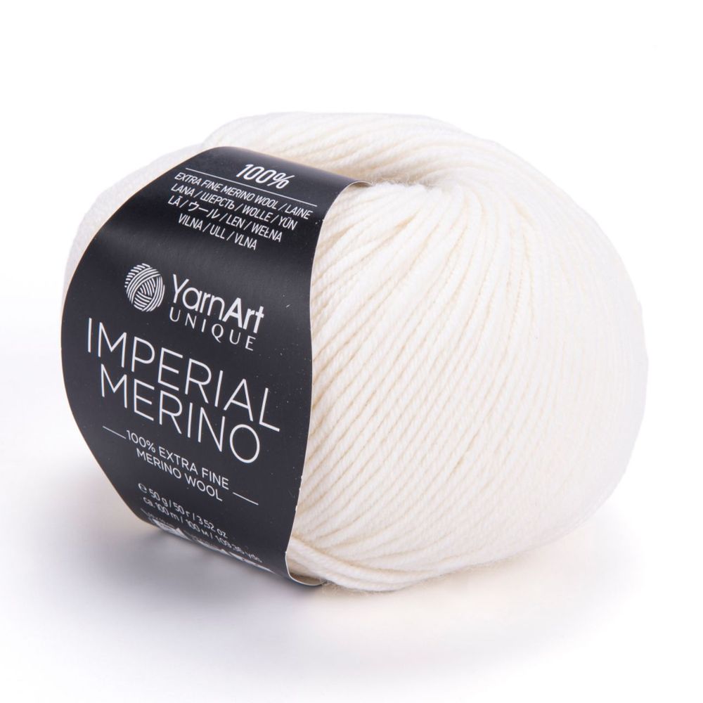 Пряжа YarnАrt "Imperial Merino", 100% шерсть, белый