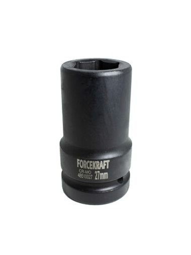 Головка ударная глубокая 1'', 27мм (6гр.) FORCEKRAFT FK-48510027