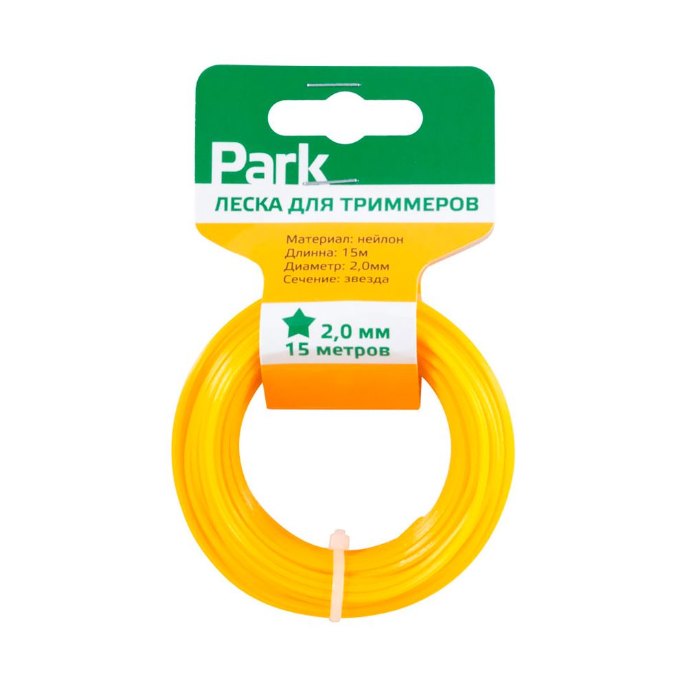 Леска для триммера 2,0 мм 15 м ЗВЕЗДА (1/12/144) PARK