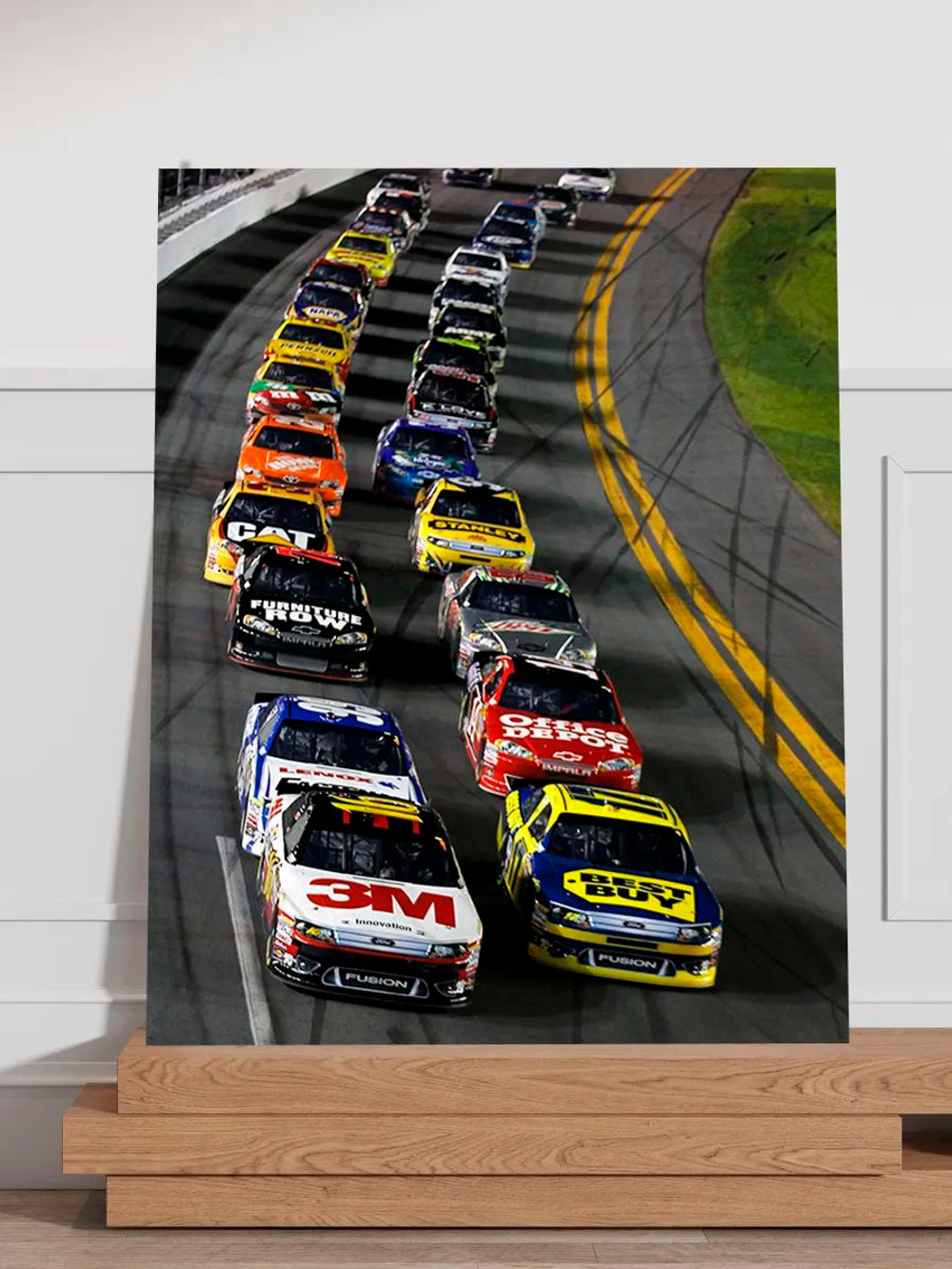 Картина "NASCAR", на стену для интерьера 50х70см 1шт.