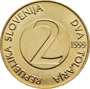 2 толара 1999 Словения